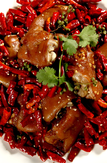 Xiaoxiang pork feet  with dried pepper and  secret seasoning